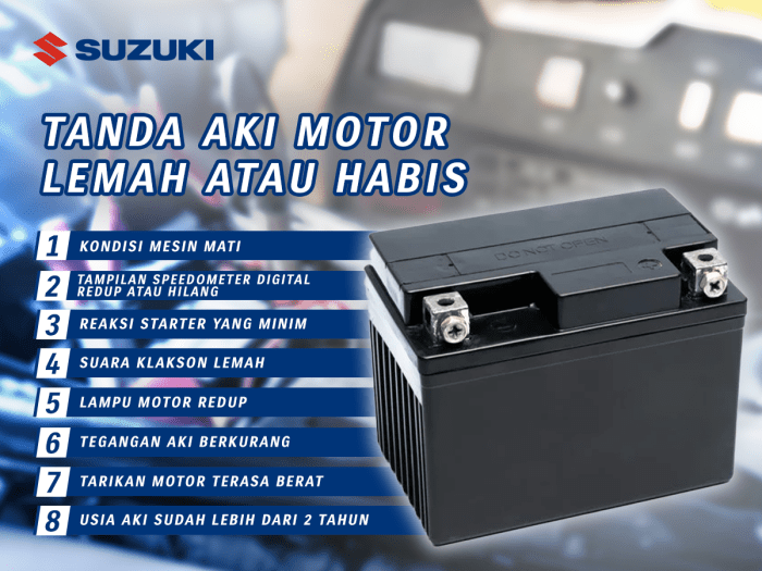 Tanda-tanda Aki Motor Perlu Diganti dan Cara Mengatasinya | Suzuki ... Ciri-Ciri Aki Mulai Lemah dan Perlu Diganti