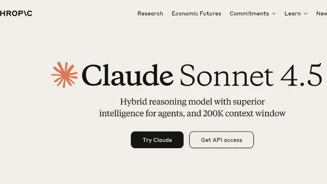 Claude AI Sonnet 4.5 Resmi Hadir, Klaim Lebih Unggul dari ChatGPT-5