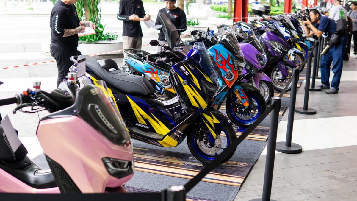 Puluhan Skutik Modifikasi Berbagai Gaya di CustoMAXI Jabodetabek 2025