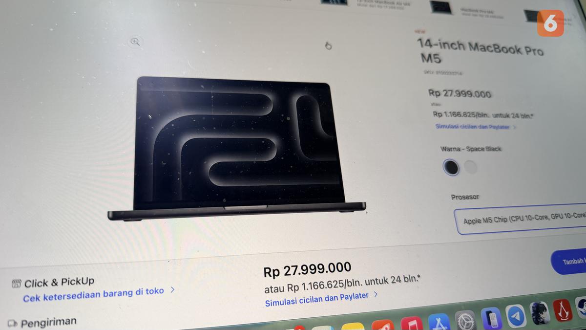 MacBook Pro M5 Resmi Dijual di Indonesia dengan Daftar Harga Lengkap