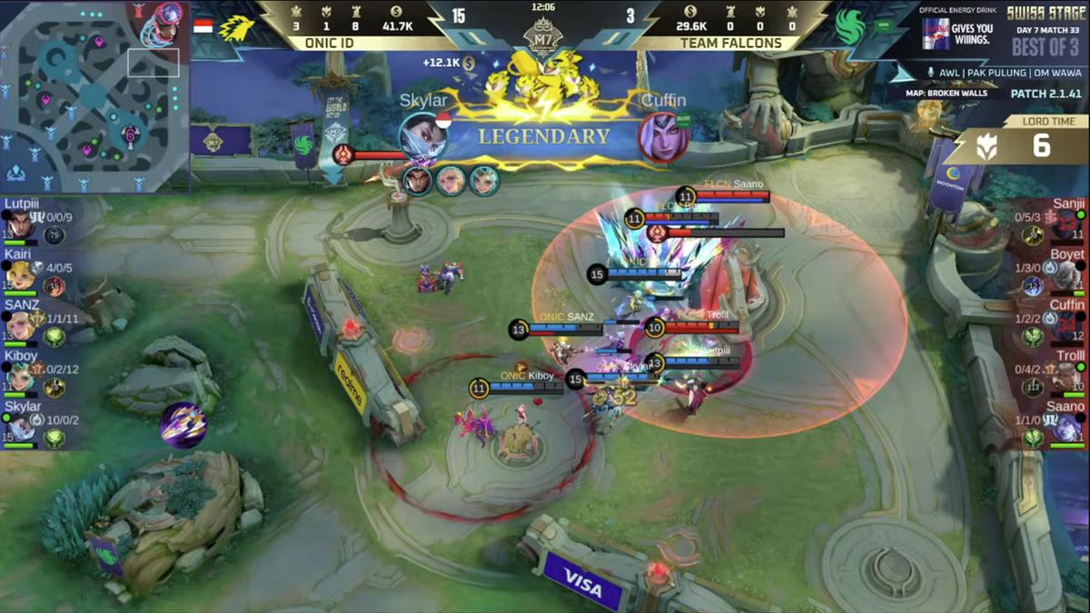 Onic Lolos ke Tahap Knockout M7, Team Falcons Tersingkir Setelah Pertandingan Panas Bo3