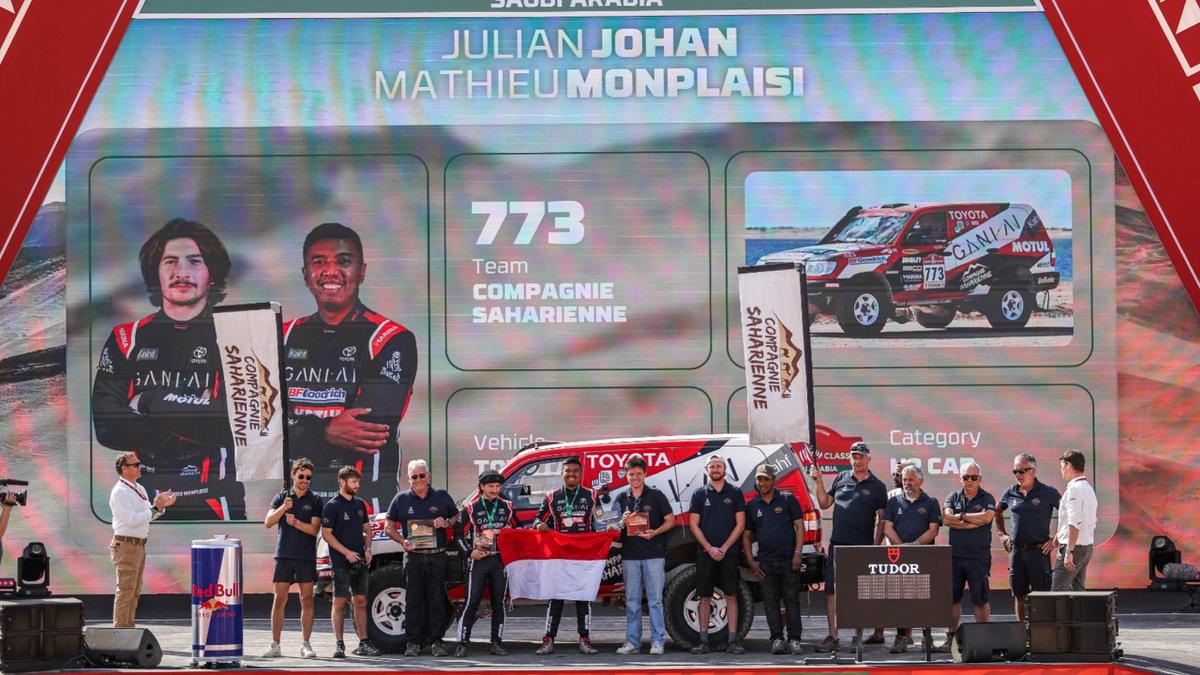 Debut Manis Julian Johan di Dakar 2026, Harumkan Indonesia Setelah Finis Kelima Dakar Classic